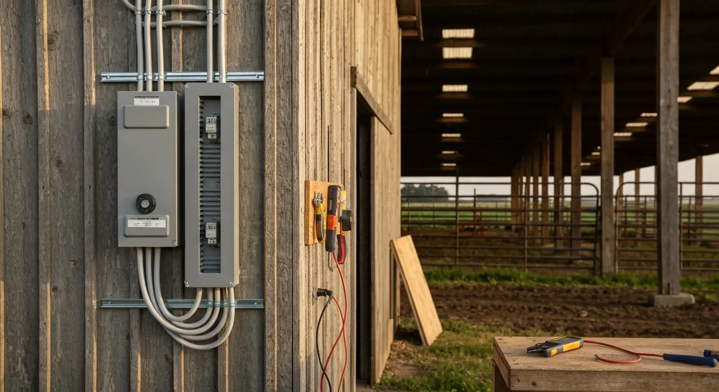 Agricultural electrical work
