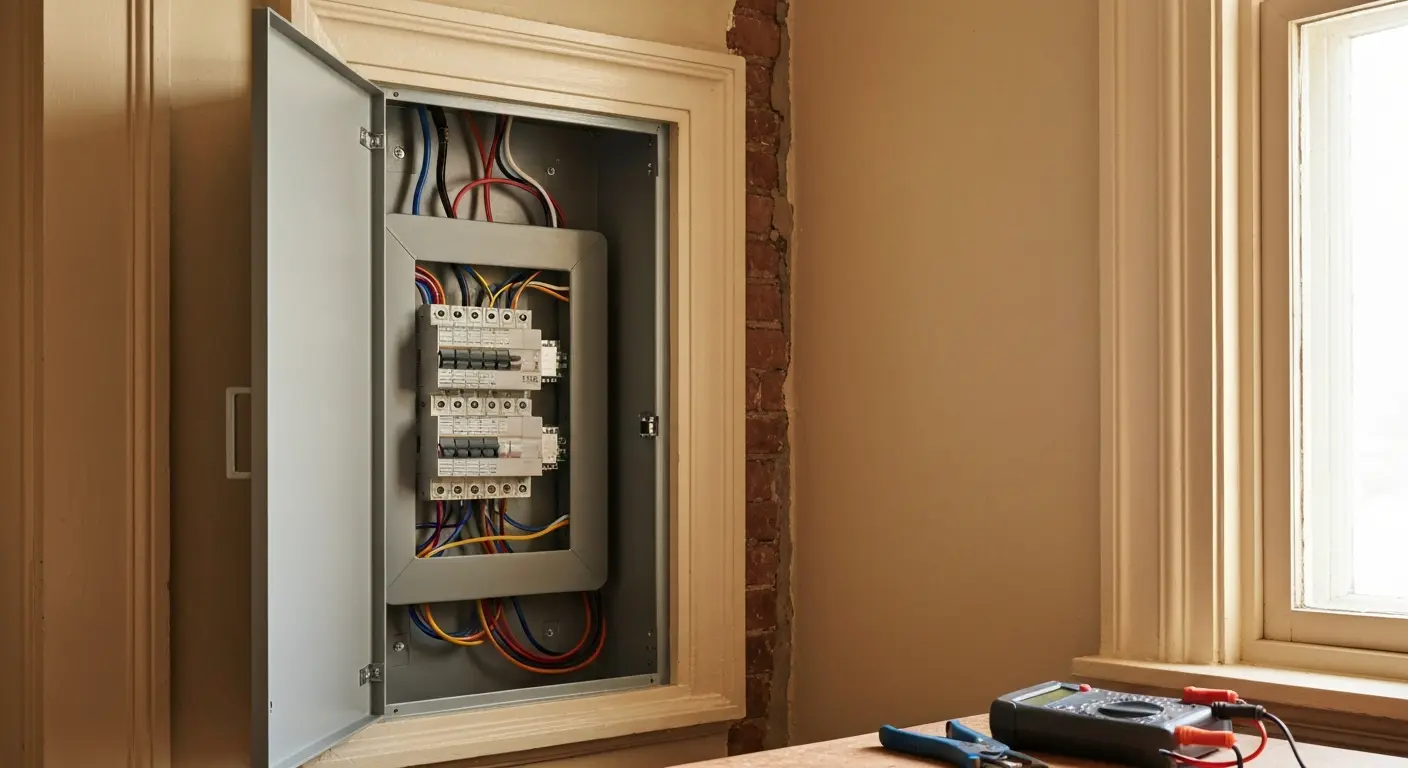 Electrical panel upgrade in historic home