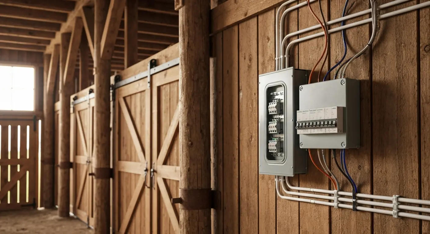 Farm equipment electrical installation