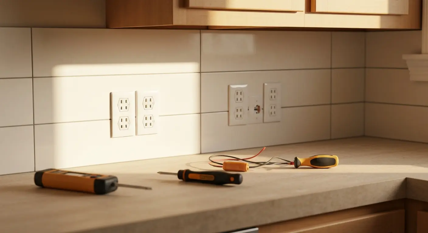 Outlet and switch installation