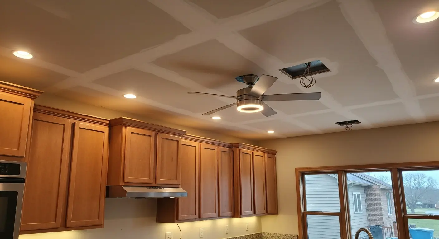 Modern lighting install in Richfield kitchen