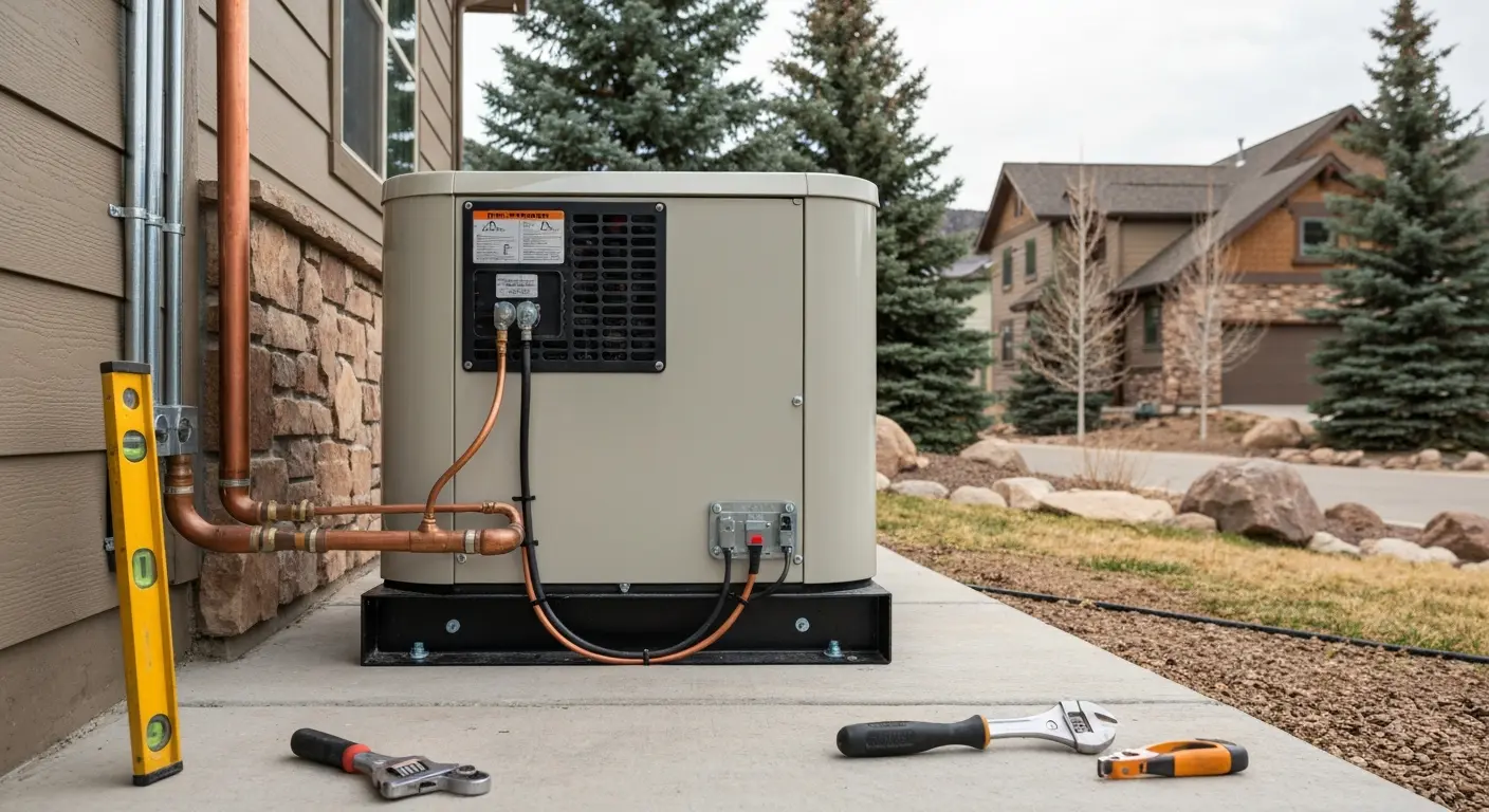Standby generator installation