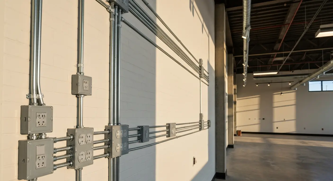 Wiring installation in Richfield commercial space