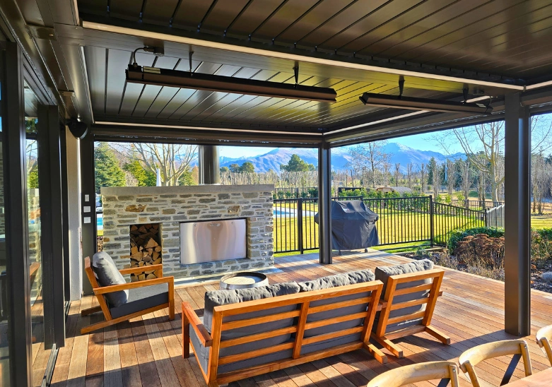 Custom louvre roofing installed by Elevate Building Co in Wanaka
