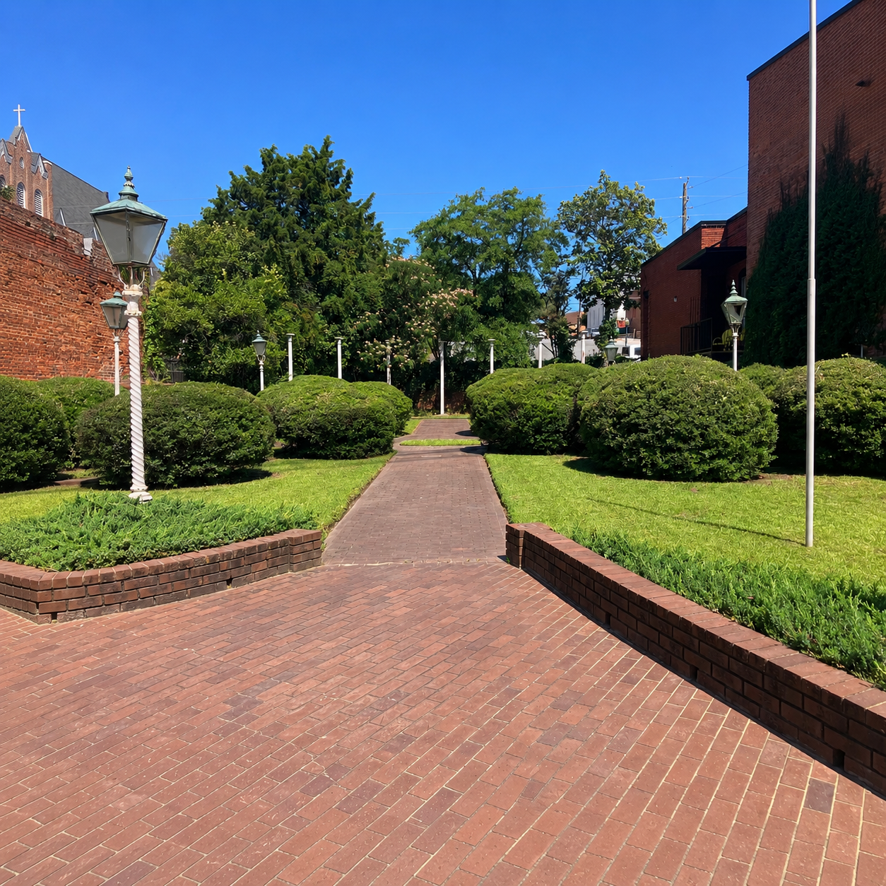 Maintained commercial landscaping in Middle Georgia