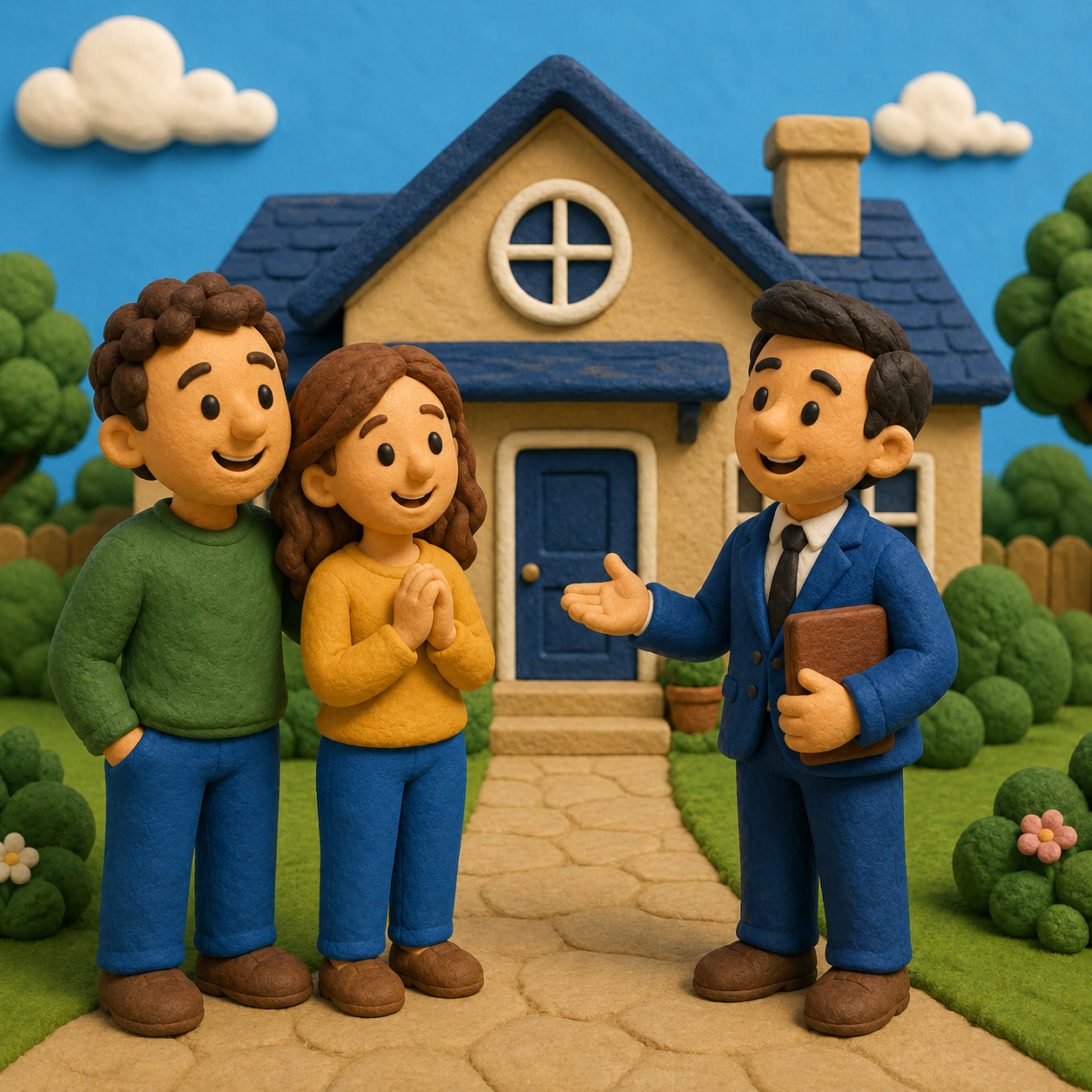 Claymation stop animation style example