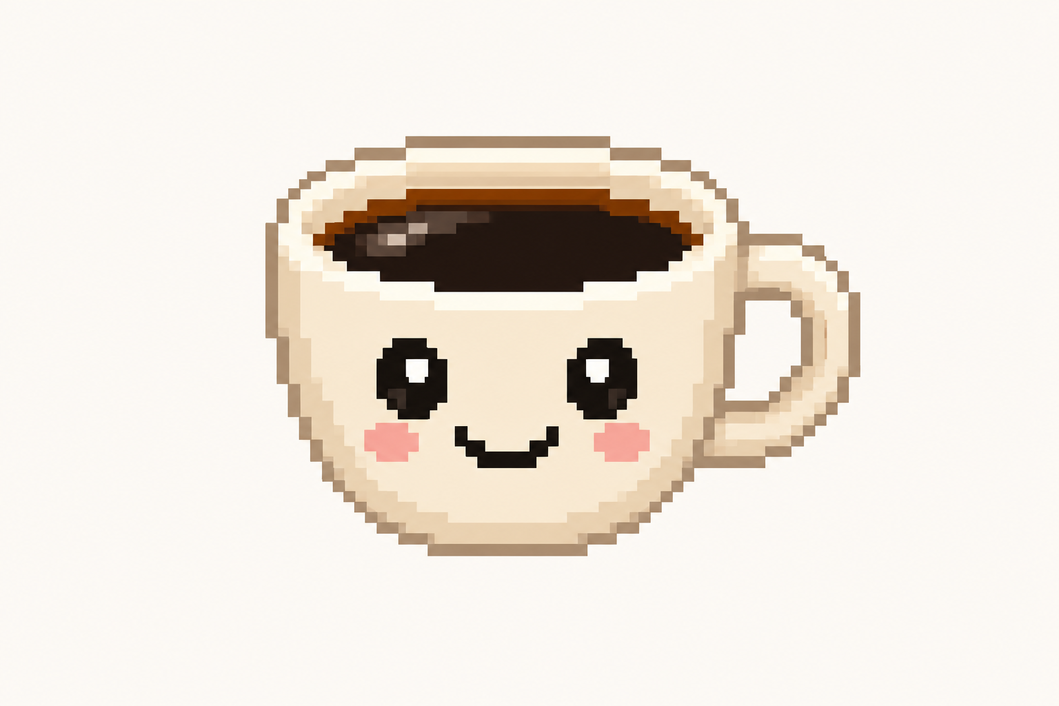 Same business in pixel art style