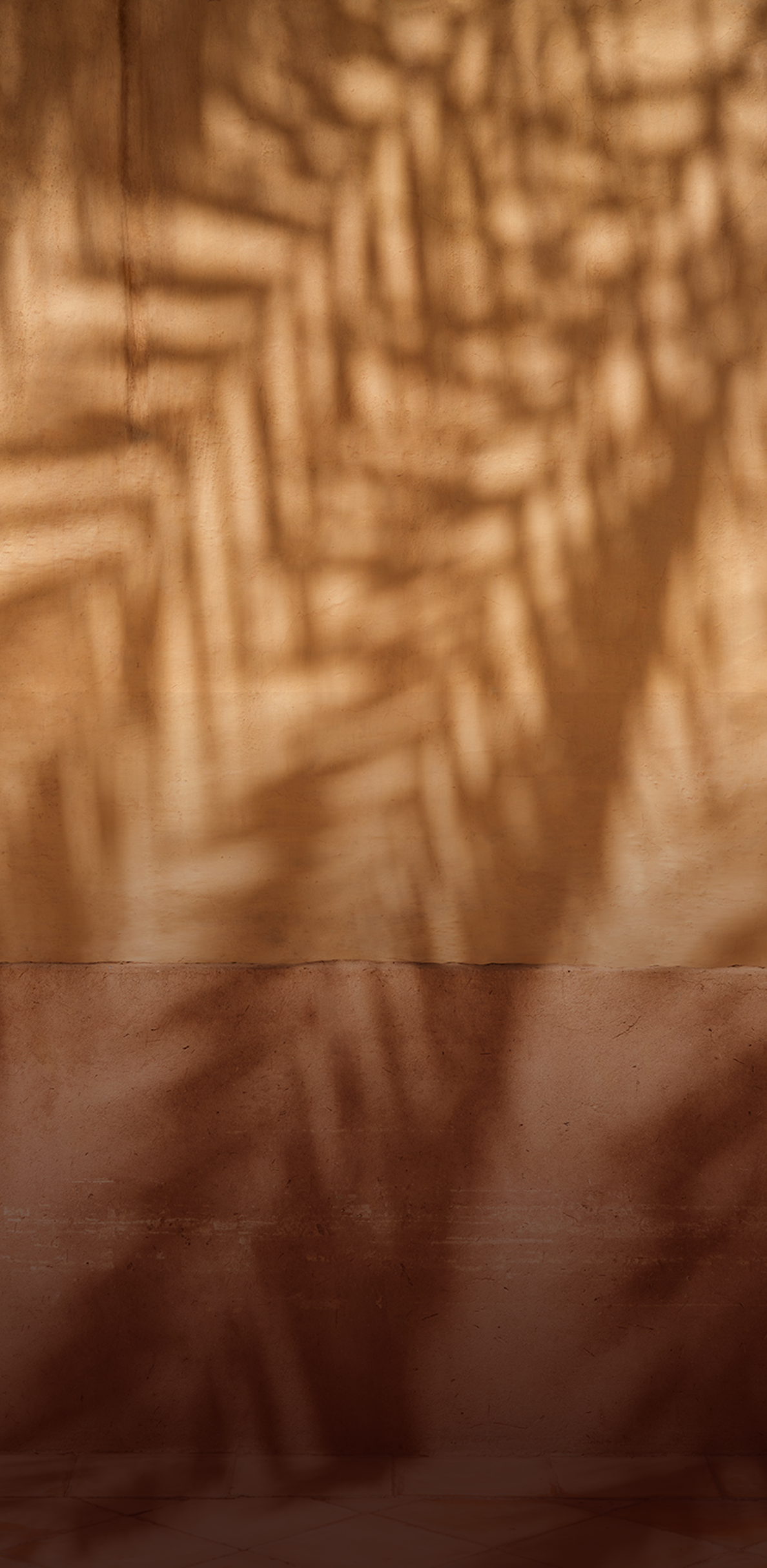 Natural shadow on Moroccan wall
