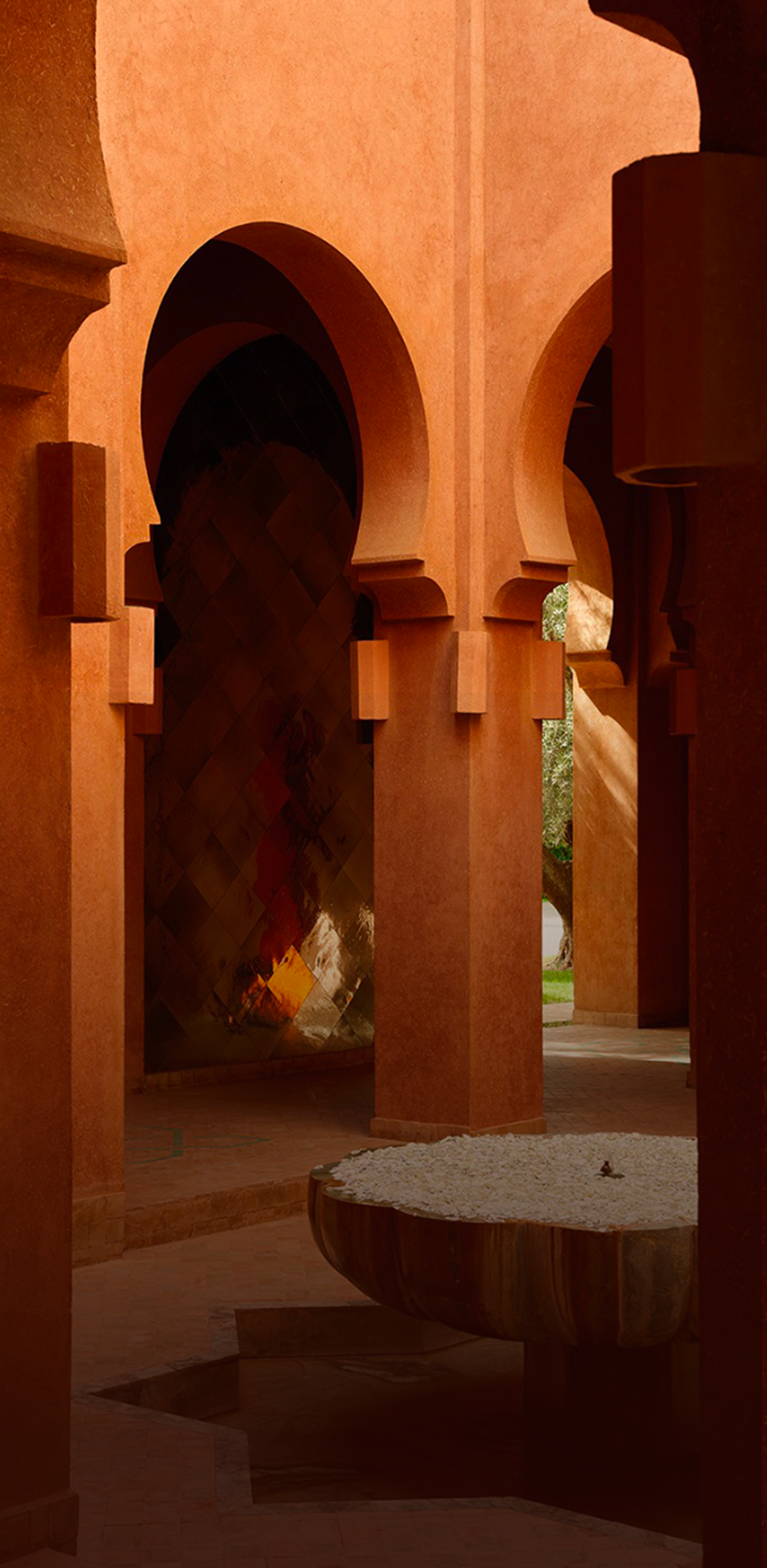 Warm Moroccan archway