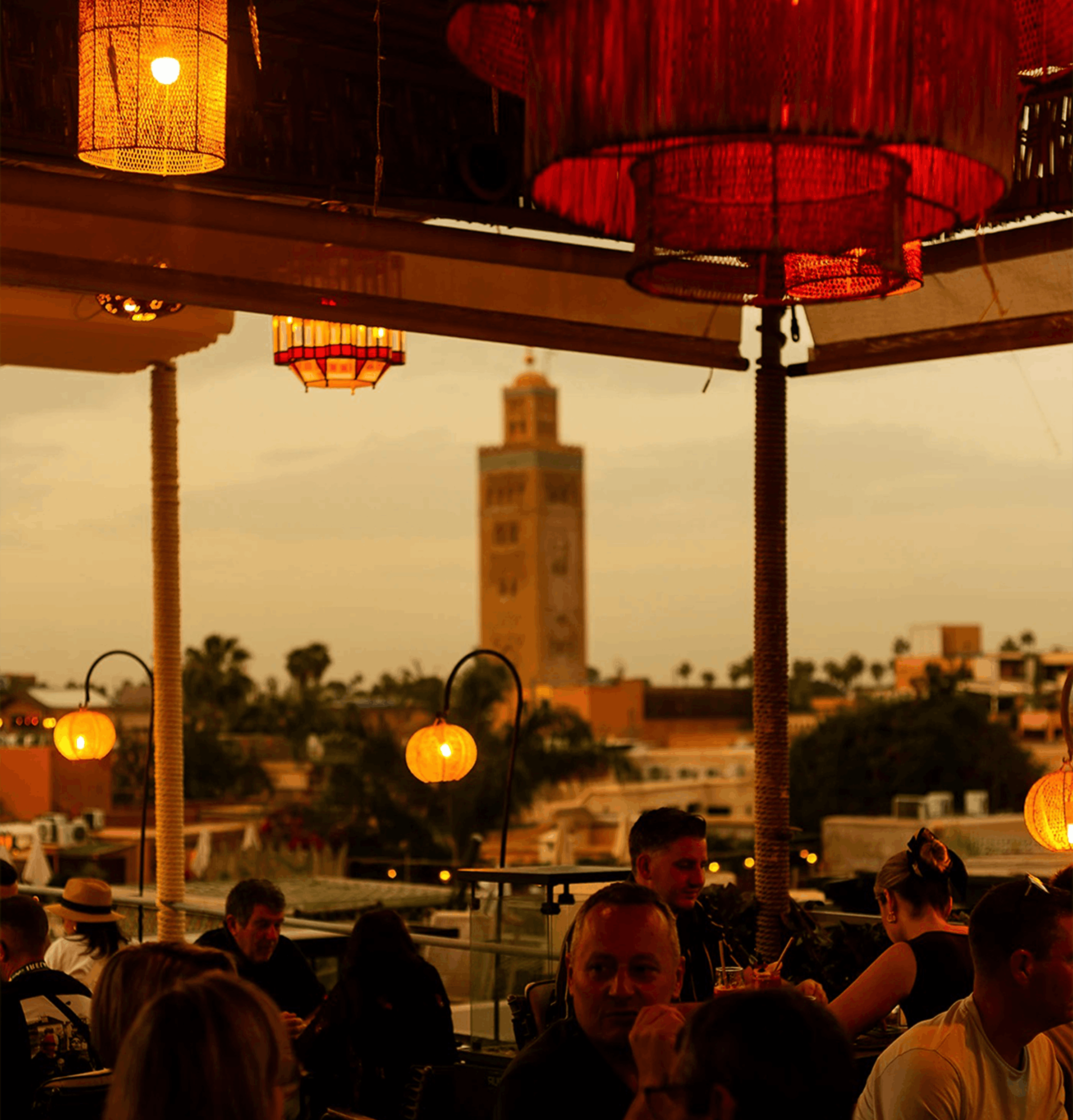 Marrakech evening terrace