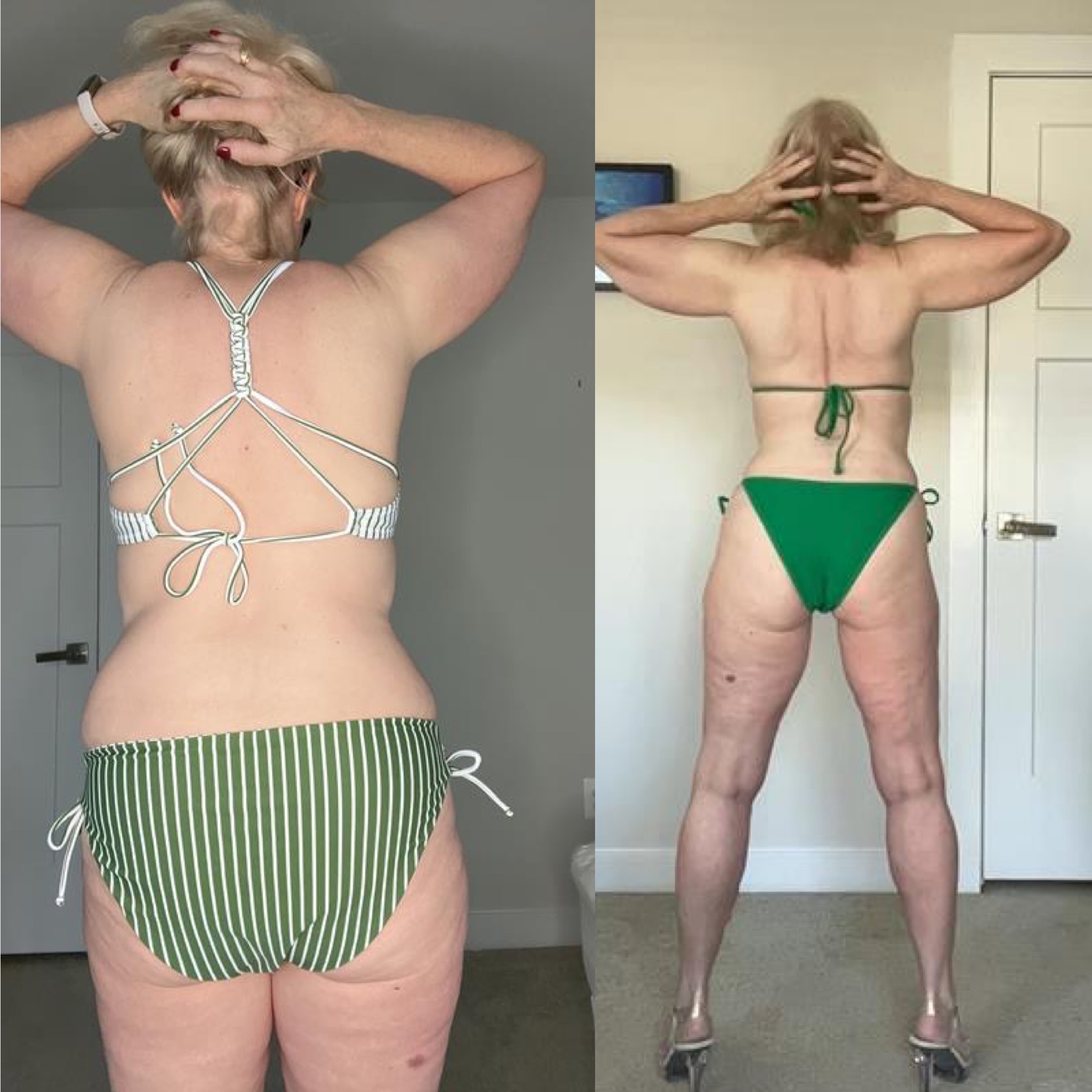 Sara B. before-and-after, back view