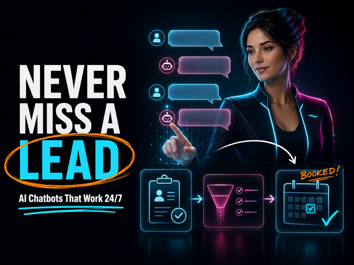 AI Chatbots — Never Miss a Lead