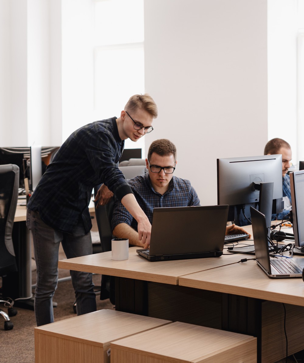 Cloud 9 Internet team setting up Microsoft 365 services for businesses