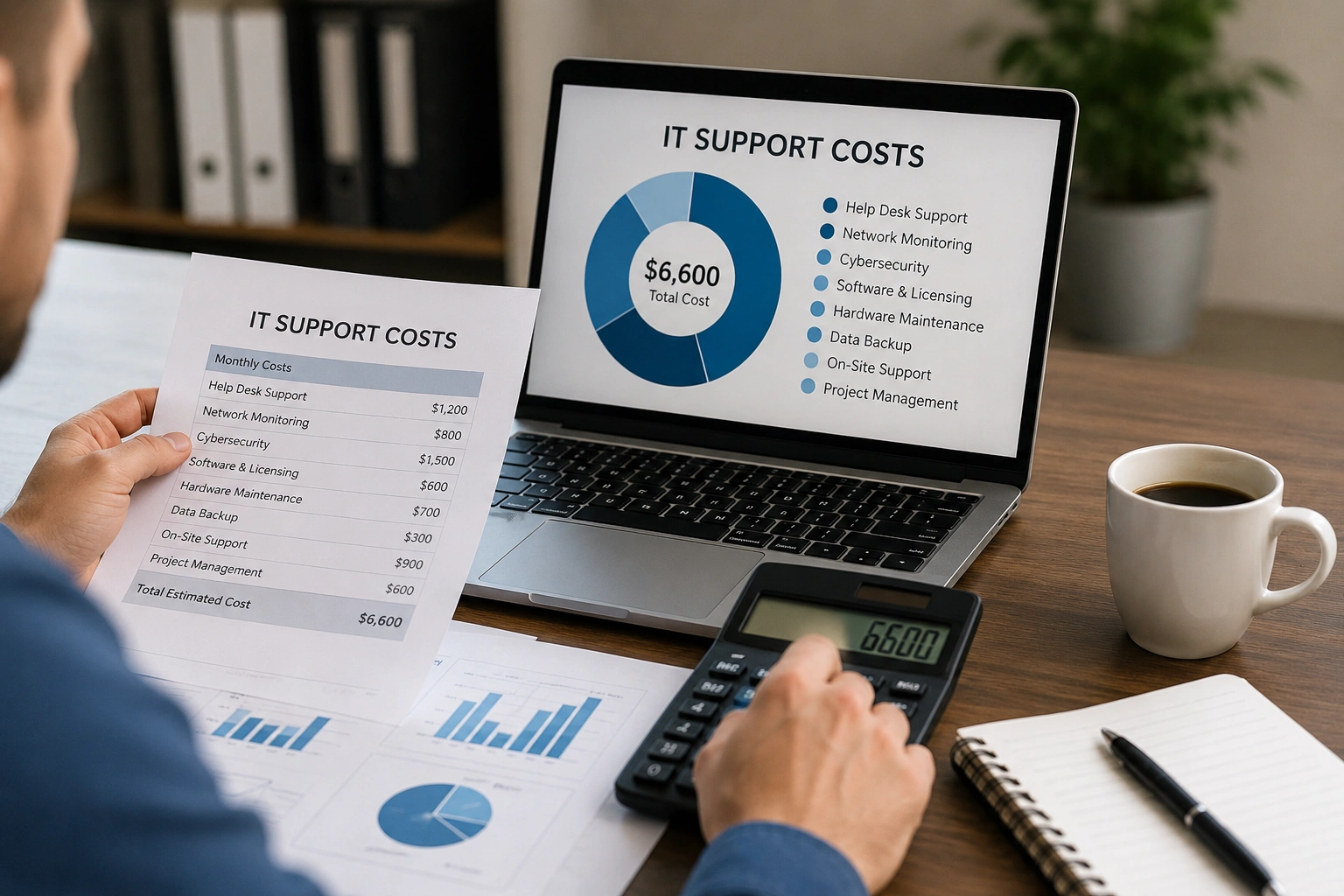 Business evaluating why IT support costs more than it should