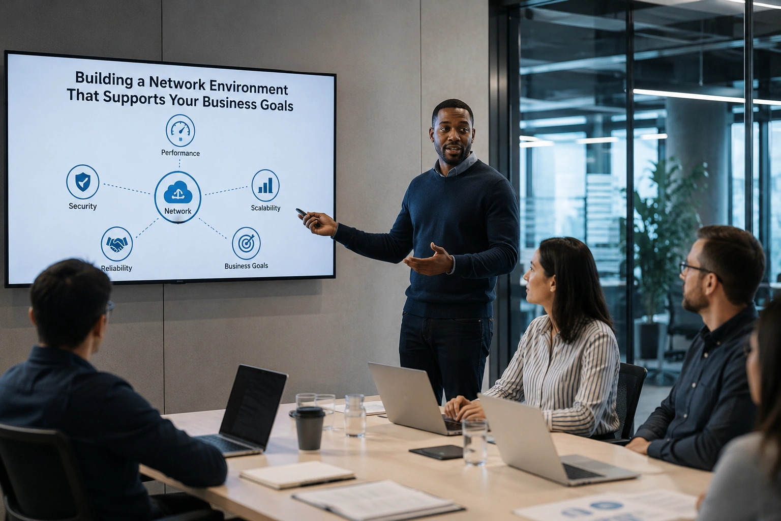 Managed IT provider overseeing secure business network in White Plains