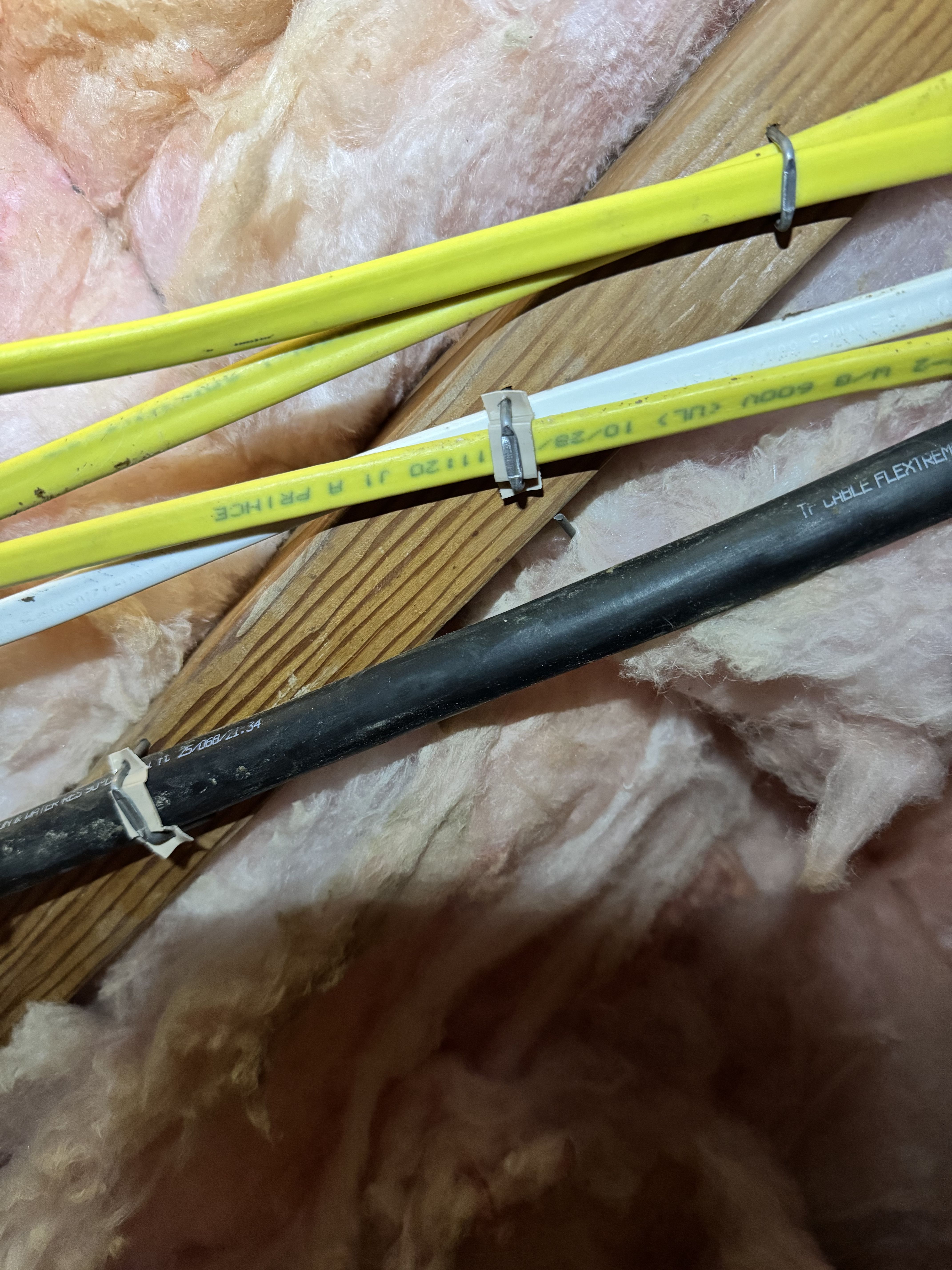 Electrical panel wiring with neatly organized conductors