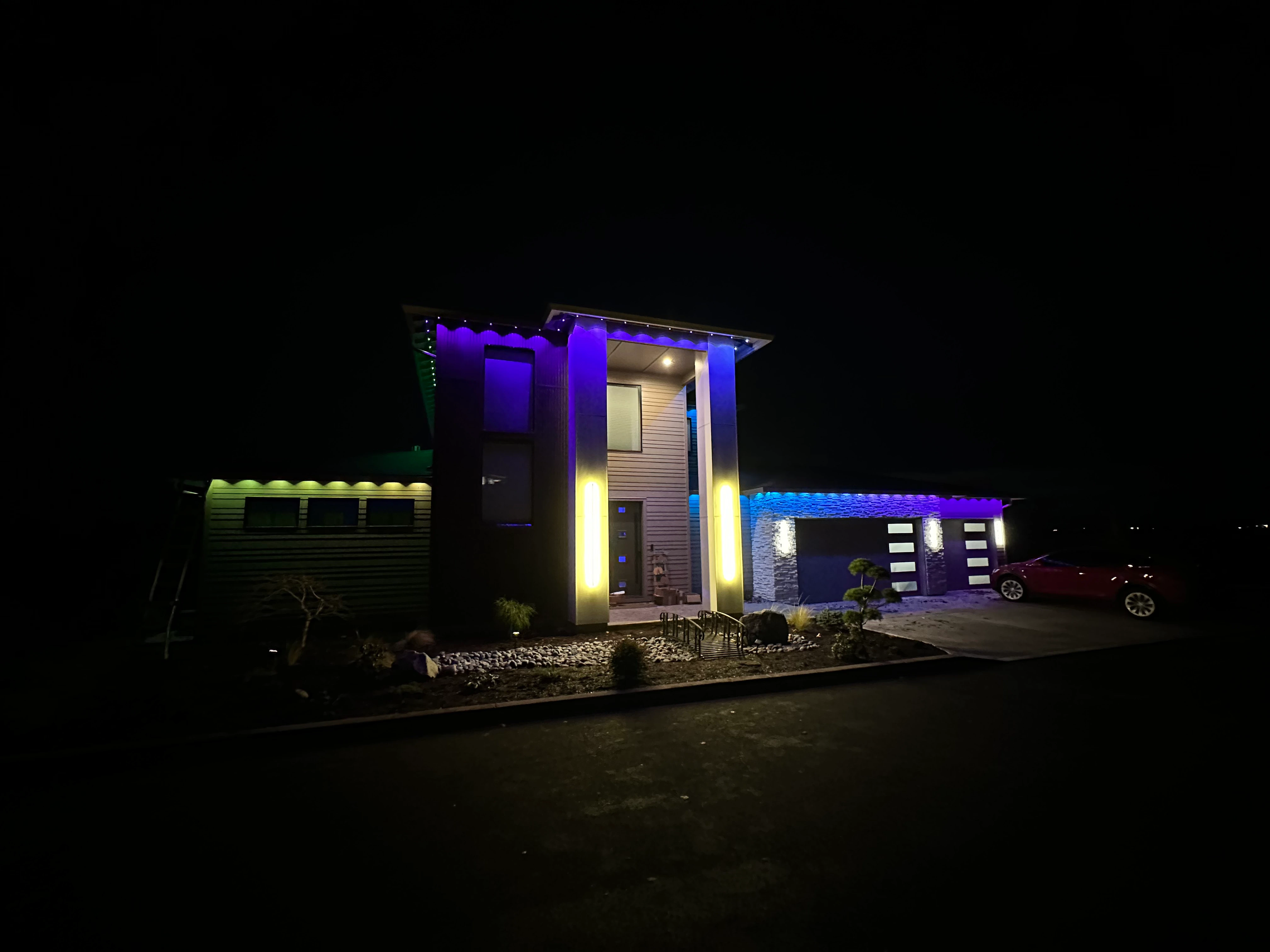 Permanent Govee lighting installation — Christmas • Portland, OR