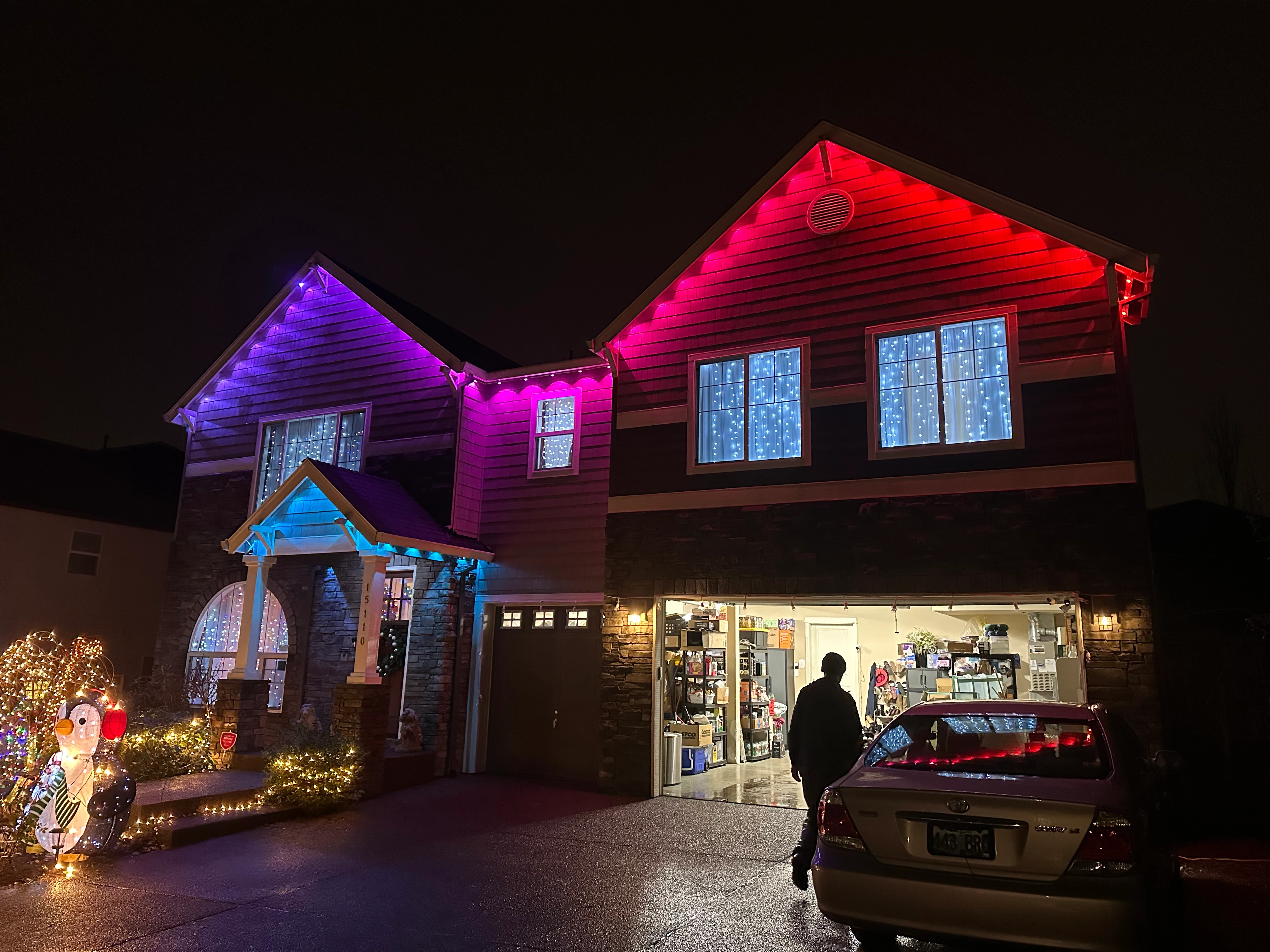 Permanent Govee lighting installation — Game Day • Camas, WA