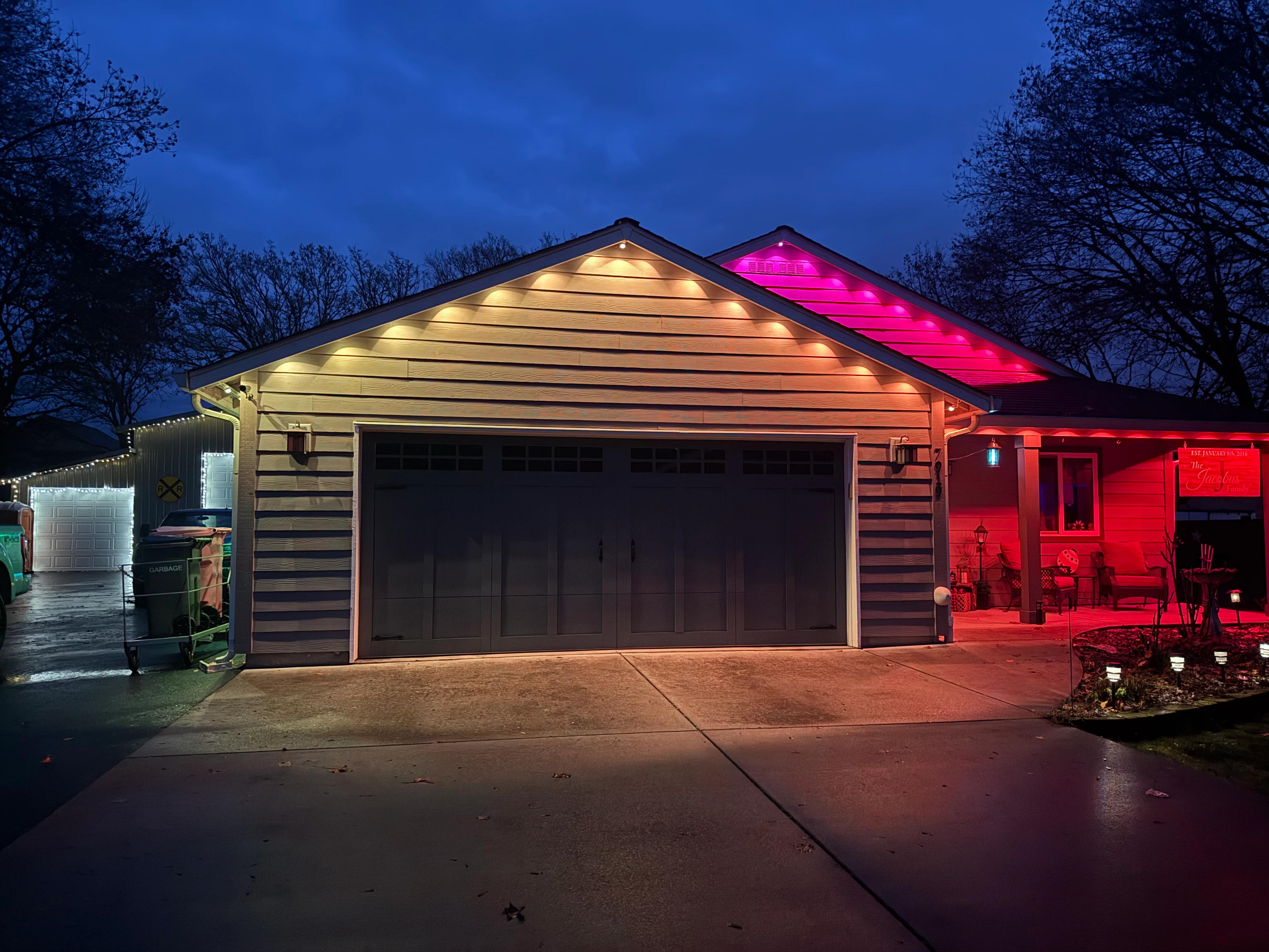 Permanent Govee lighting installation — Warm White • Vancouver, WA
