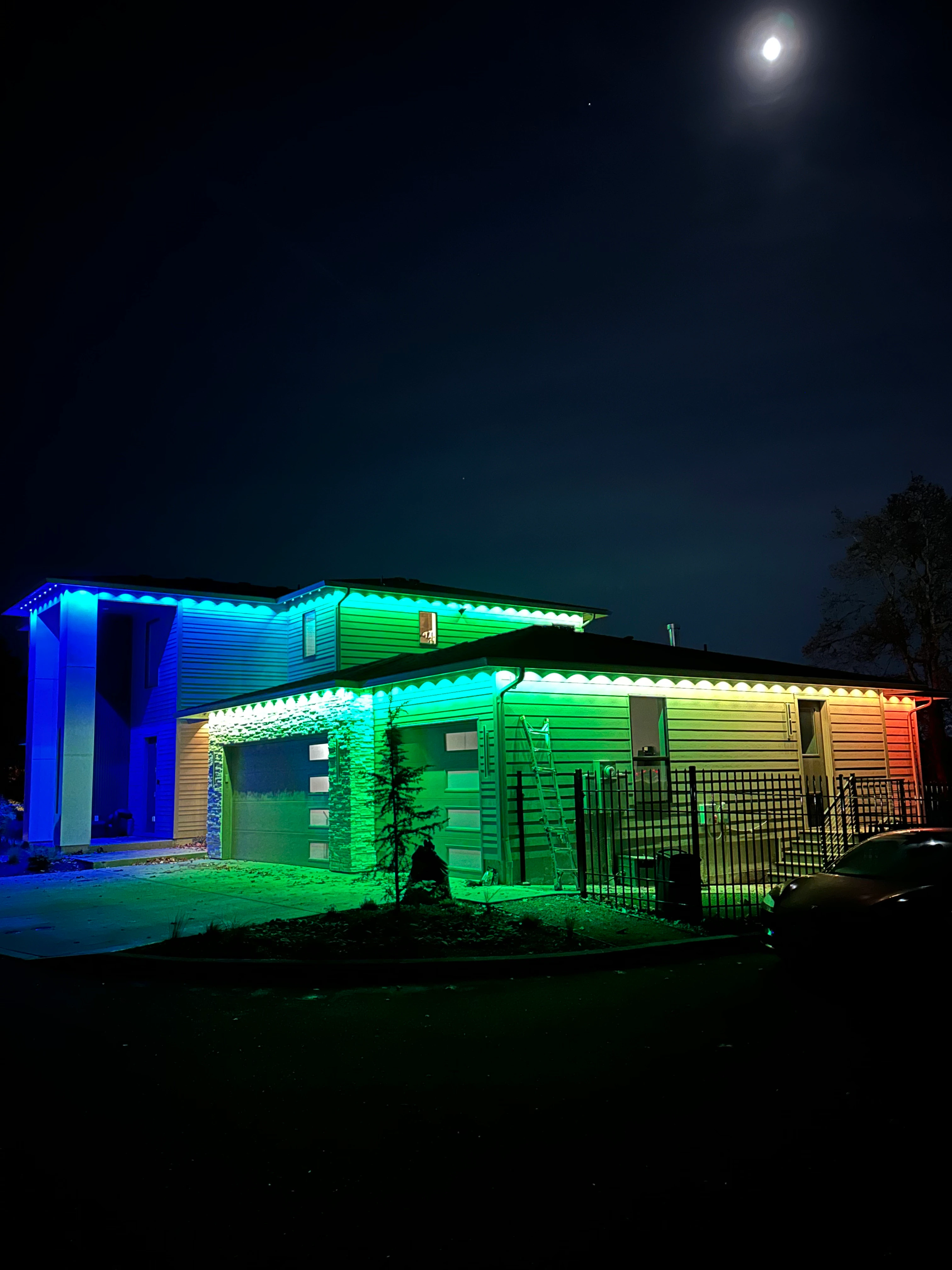 Permanent Govee lighting installation — Warm White • Vancouver, WA