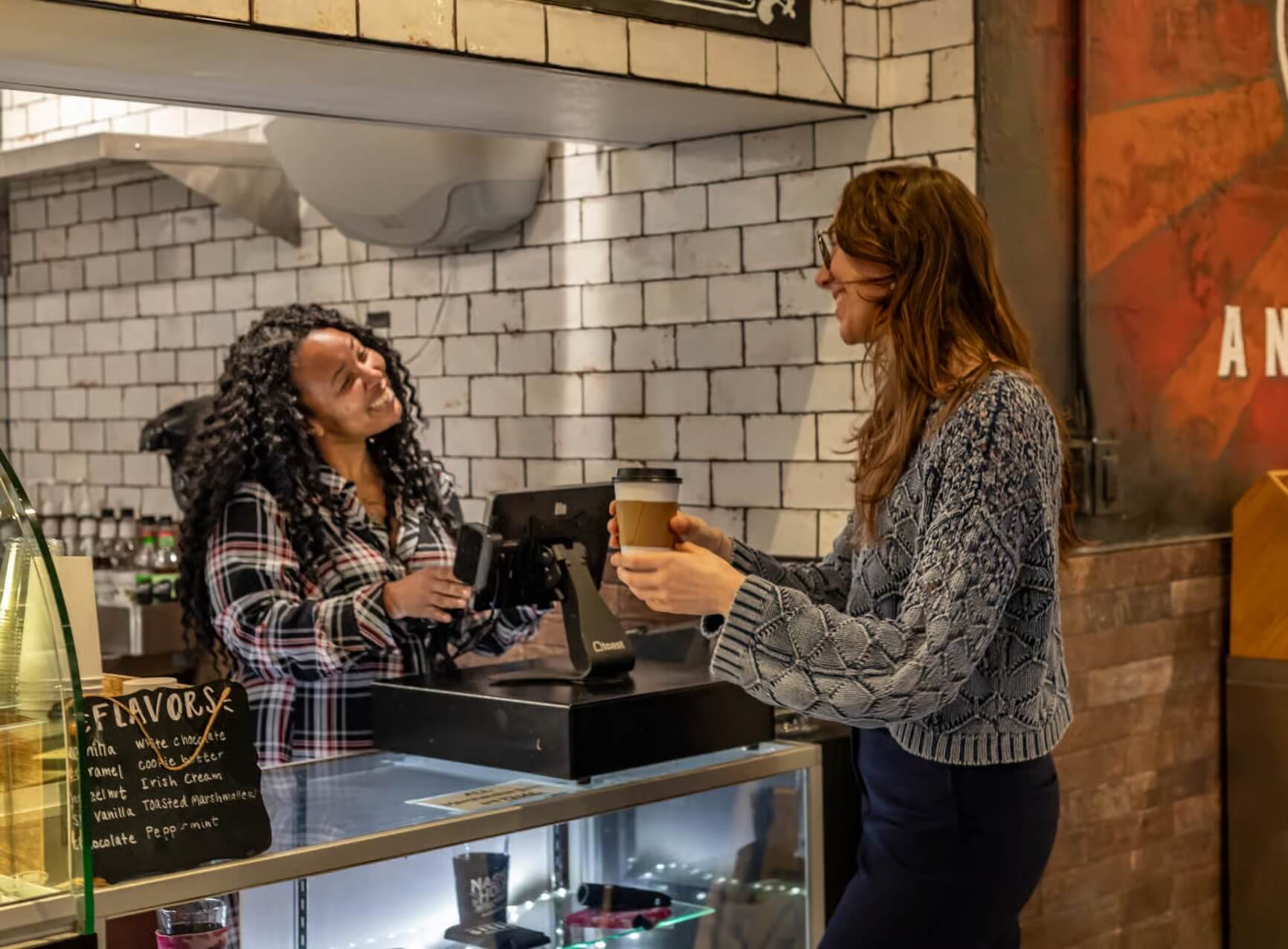 Rustic Nashville coffee shop interior