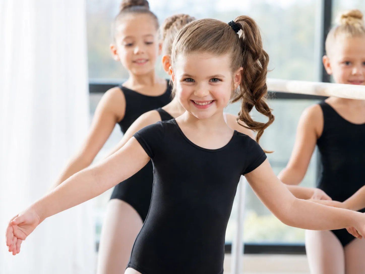 Young dancers in class