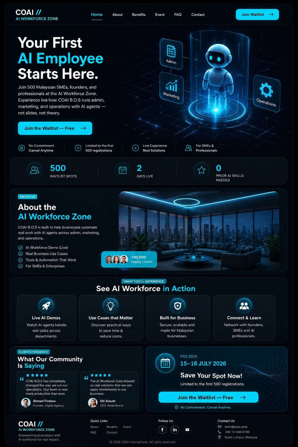 Coai International Funnel, Funnels