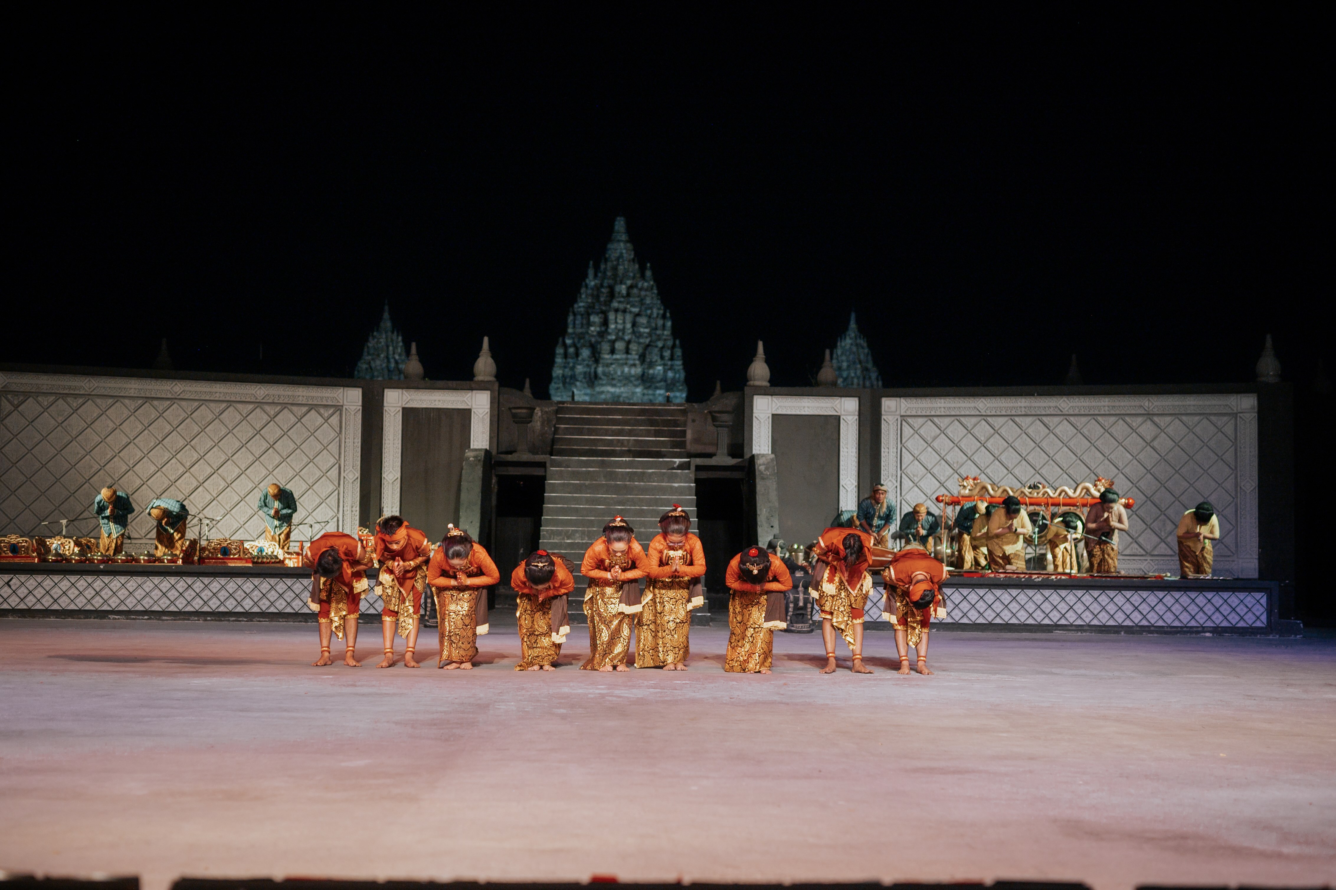 Ramayana ballet bij Prambanan