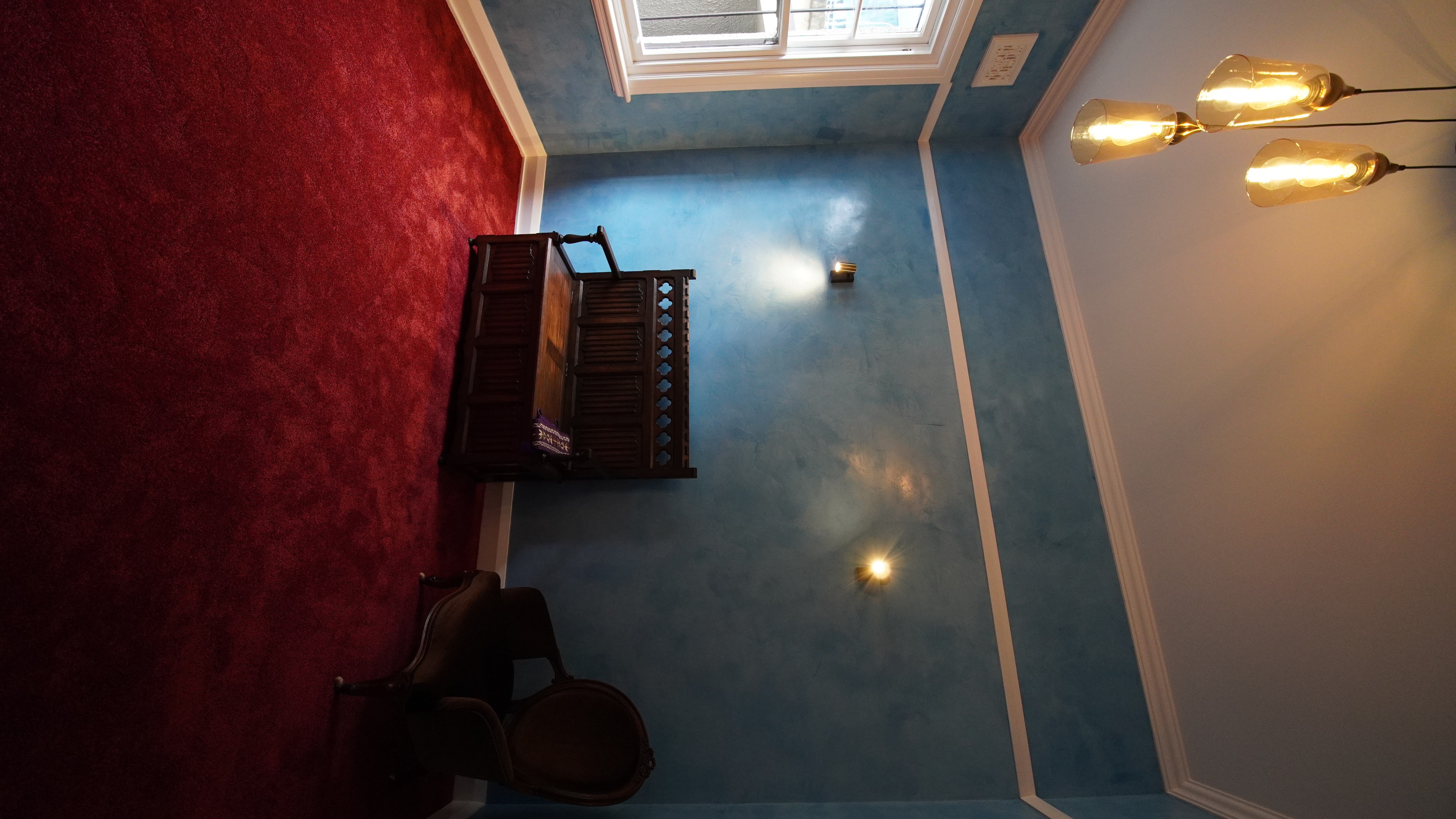 Blue Venetian Plaster
