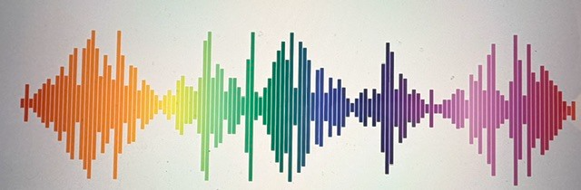 Colorful sound wave representing Inner Voice