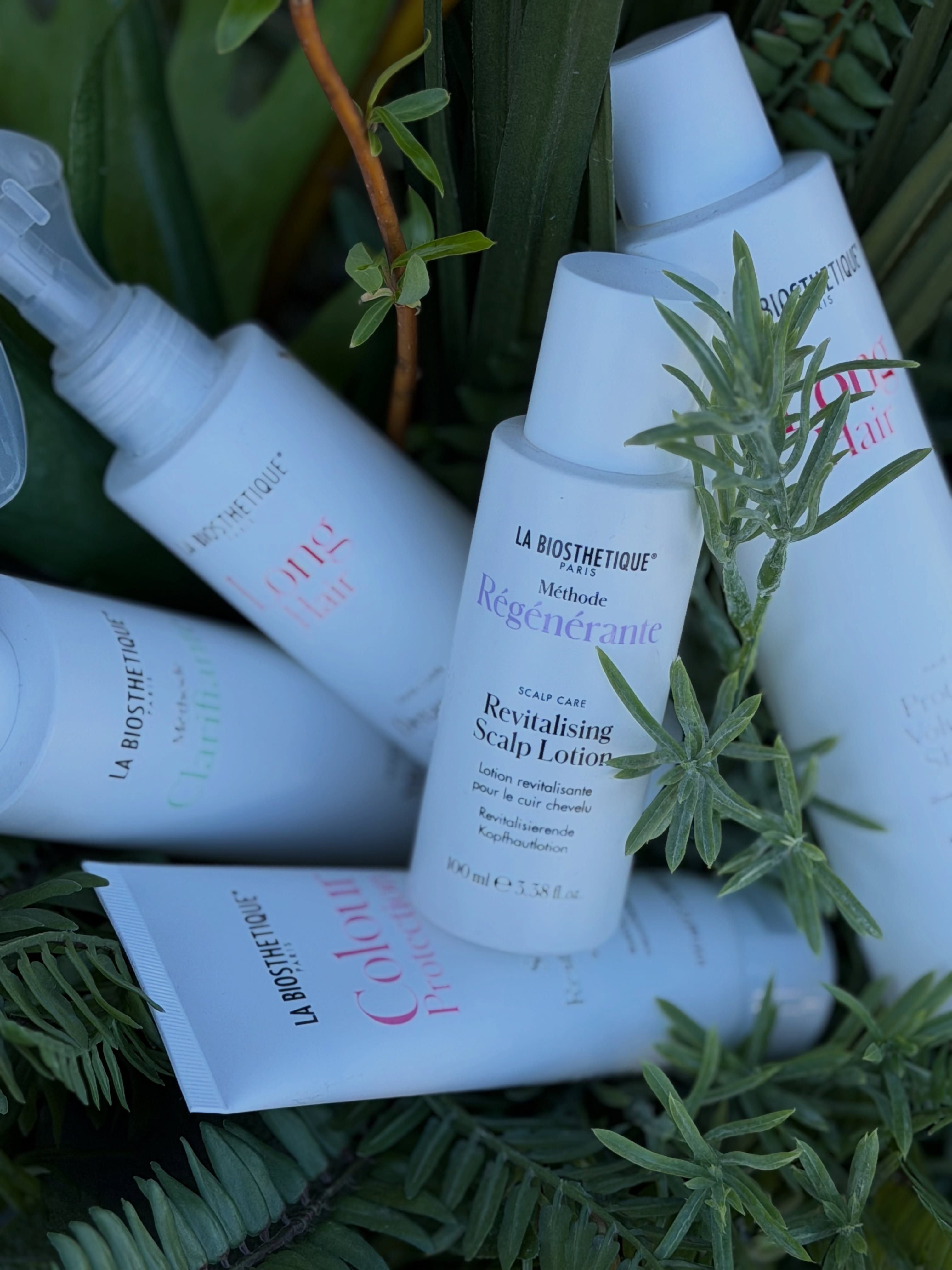 Haarpflegeprodukte von La Biosthétique für Kopfhaut, langes und coloriertes Haar, erhältlich im Salon ARZU in Lippstadt