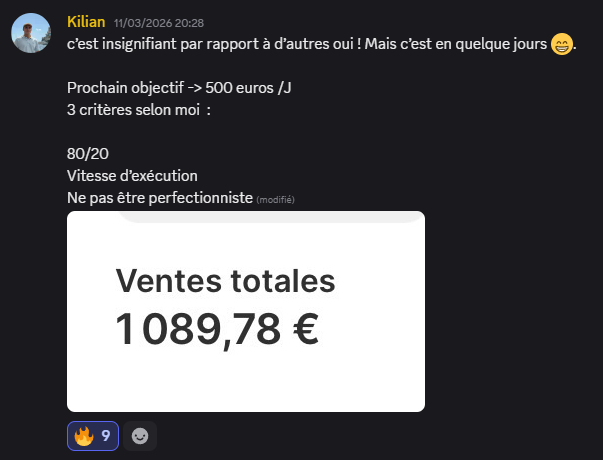 Résultat Kilian