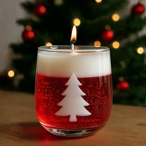 Velas artesanales navideñas