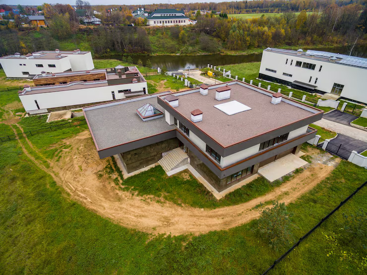 Commercial roofing project by Zion Roofing Inc