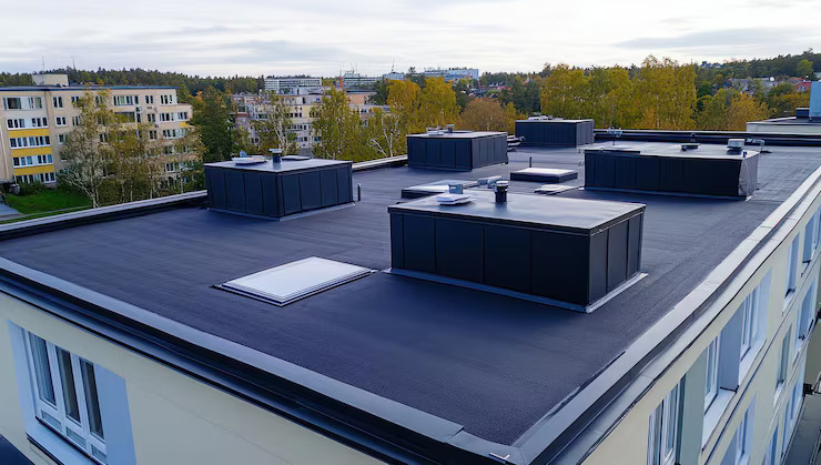 Commercial flat roof system