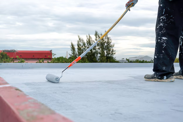 Commercial roof coating service