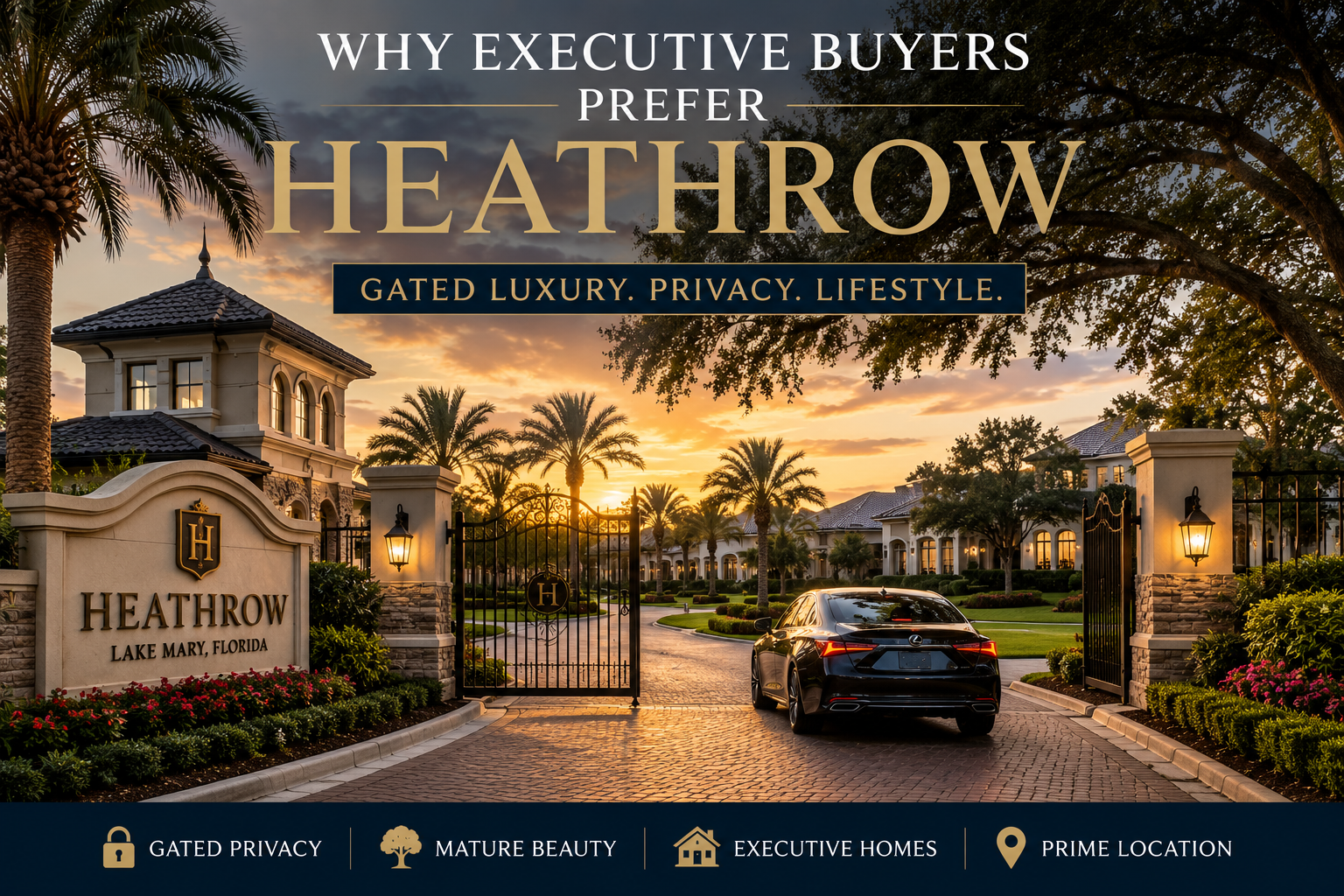 Why Luxury Buyers Prefer Heathrow FL Gated Communities