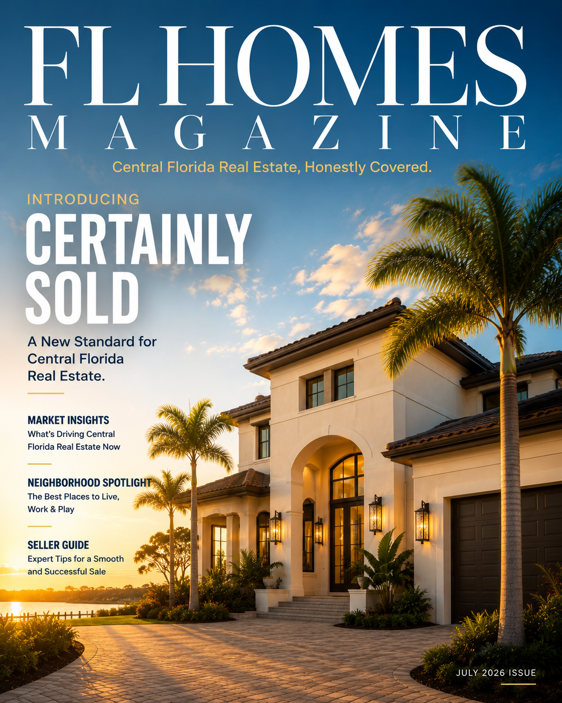 FL Homes Magazine July 2026 Issue — Introducing Certainly Sold