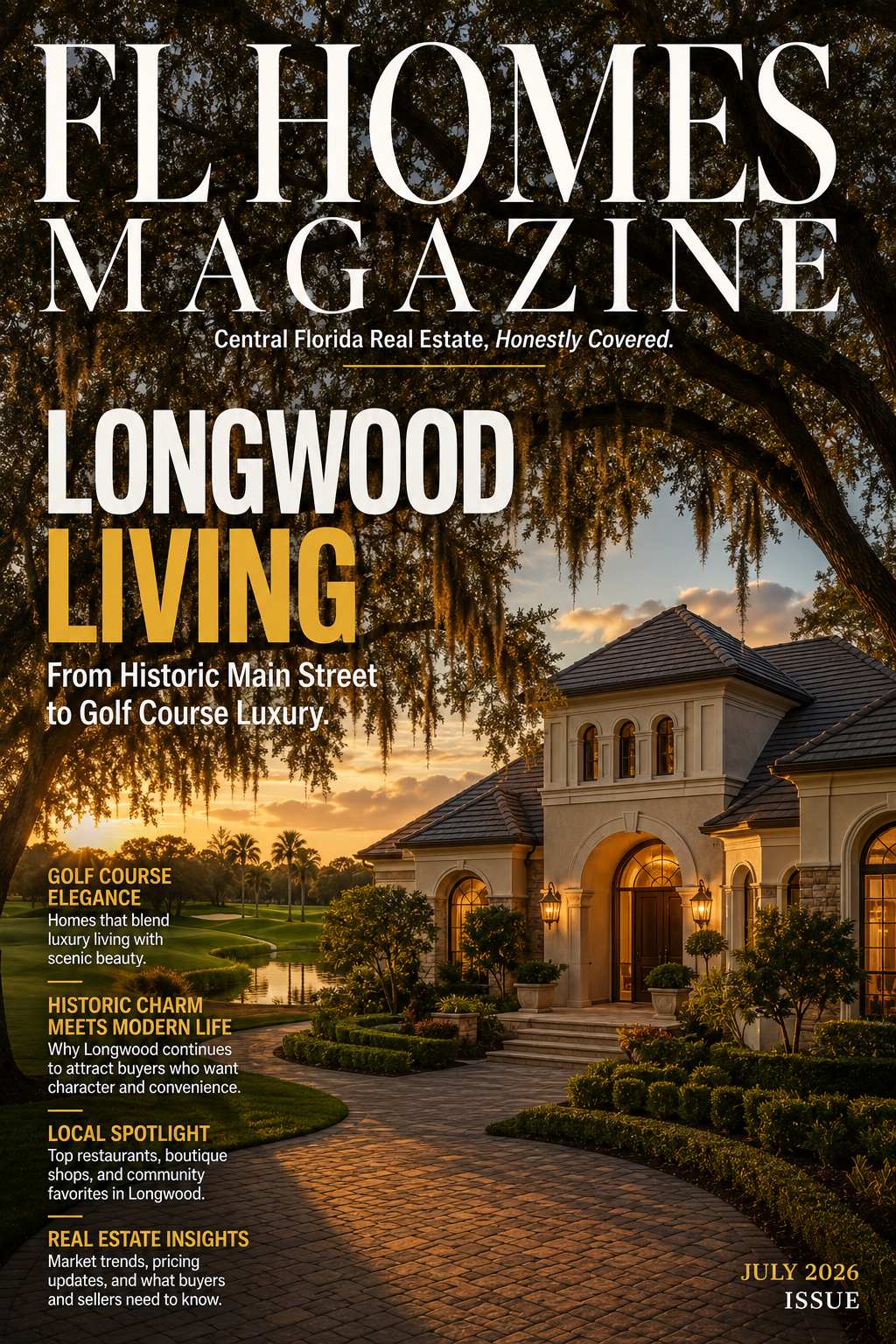 FL Homes Magazine July 2026 — Longwood Living