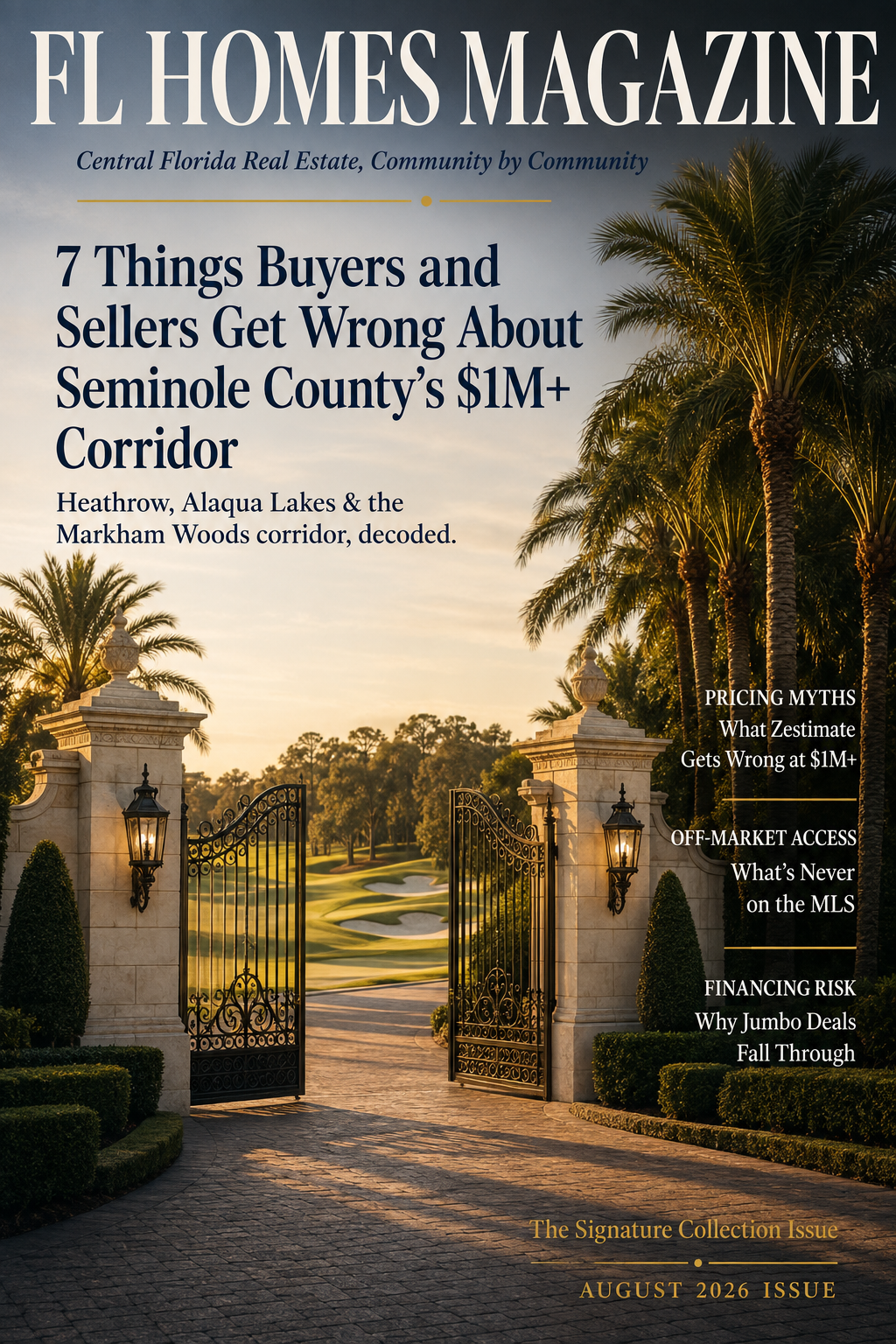 7 Things Buyers and Sellers Get Wrong About Seminole County's $1M+ Corridor — FL Homes Magazine