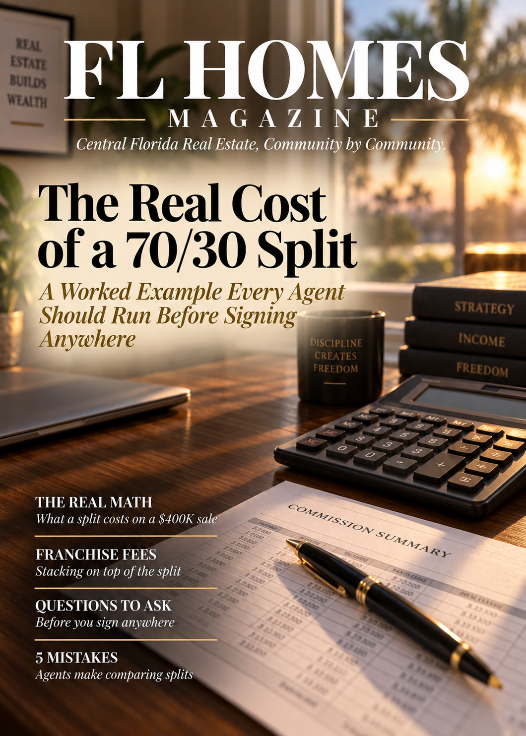 What Does a 70/30 Commission Split Actually Cost You in Florida? — FL Homes Magazine