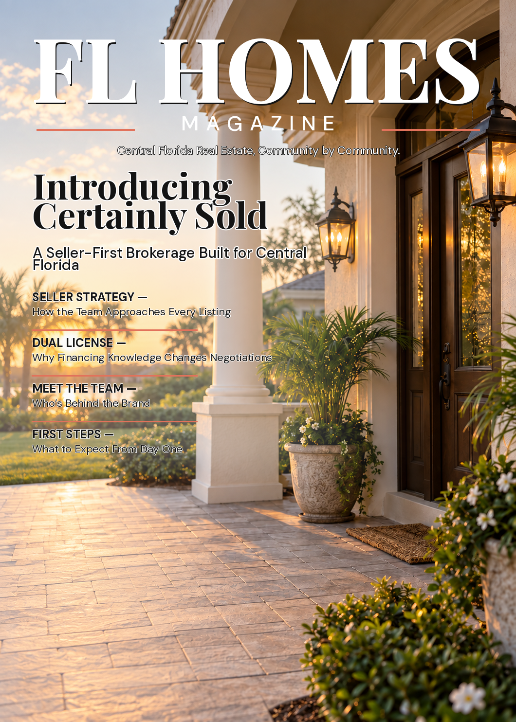 FL Homes Magazine August 2026 Issue — Introducing Certainly Sold