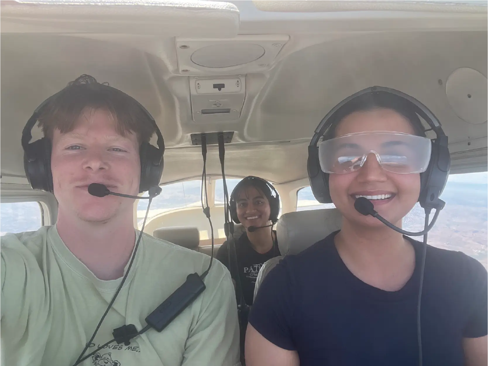 Student and Instructor in Flight Training