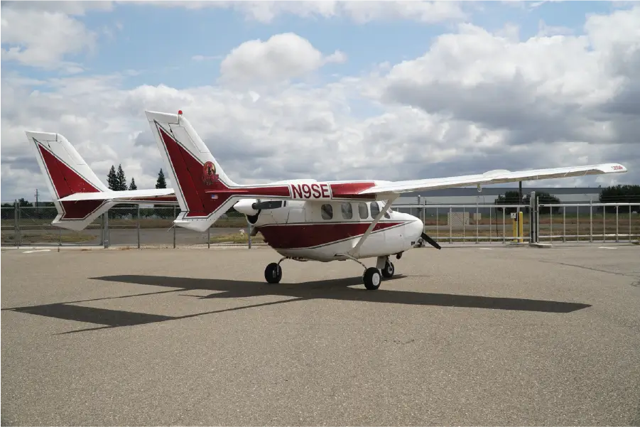 Cessna Skymaster - Back Angled View