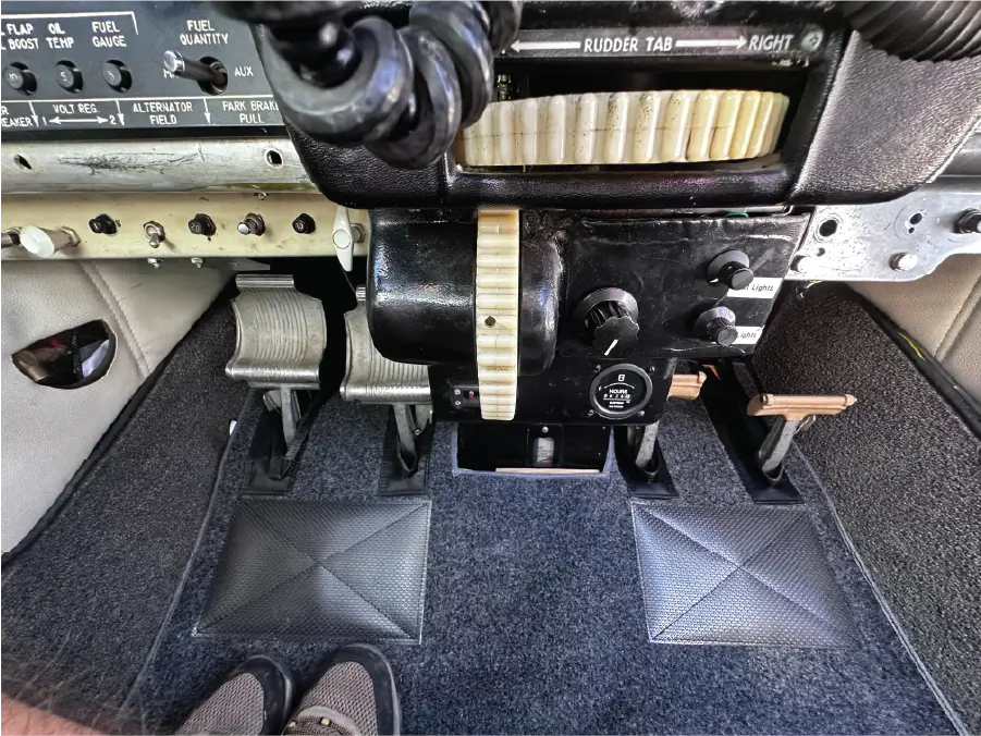 Beech Baron Lower Panel and Pedals