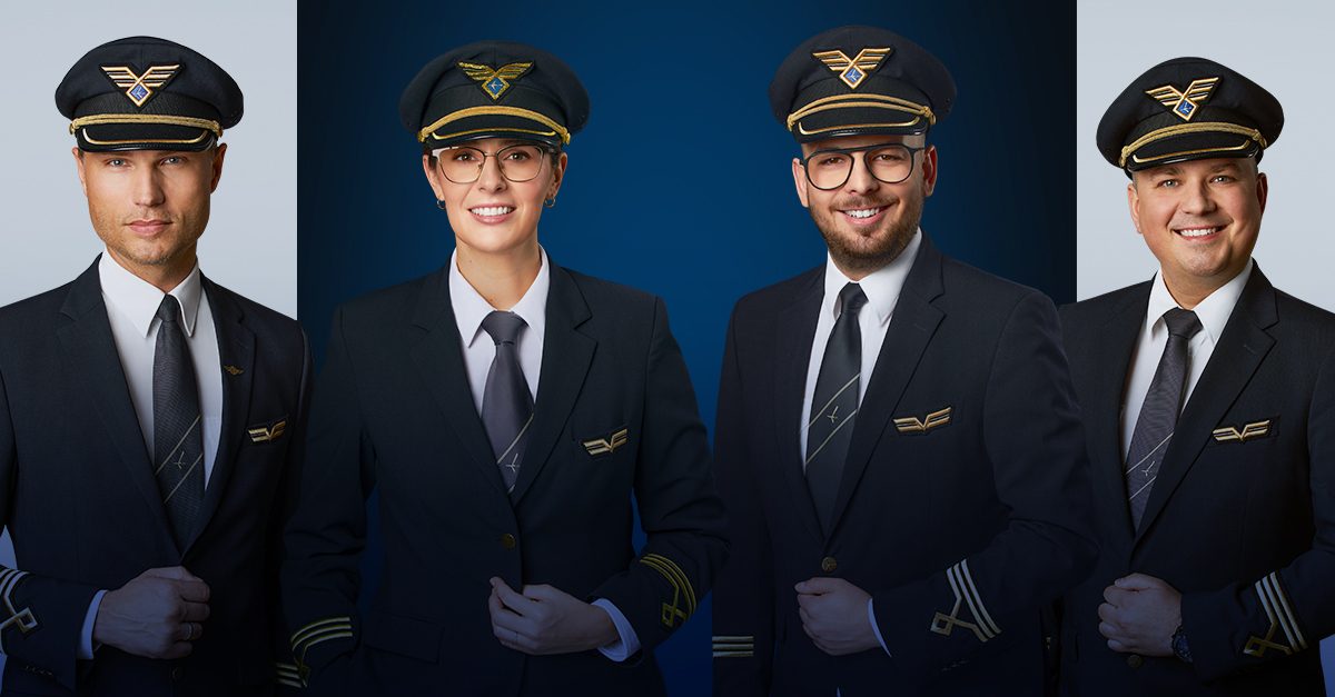 Professional airline flight crew