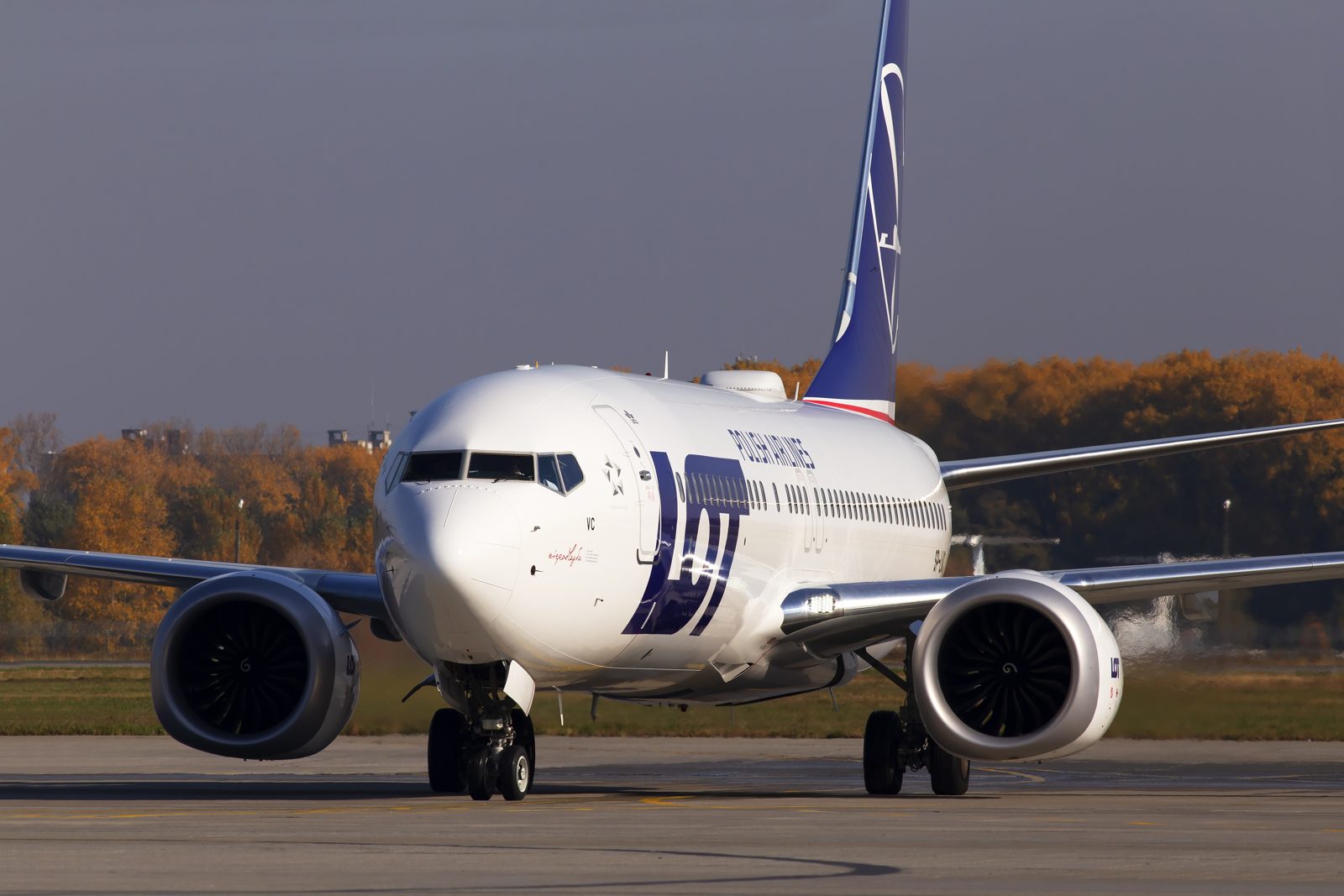A LOT Polish Airlines aircraft taxiing