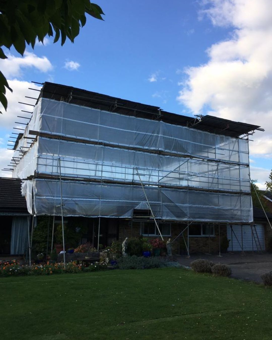 Elevation Access completed scaffolding