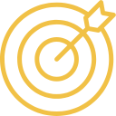 Bullseye target icon representing strategic, industry-specific marketing solutions for small businesses.