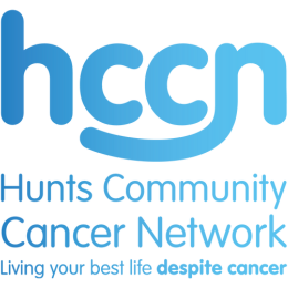 HCCN logo – Hunts Community Cancer Network with the tagline “Living your best life despite cancer,” representing a Teljay-supported charity partnership.
